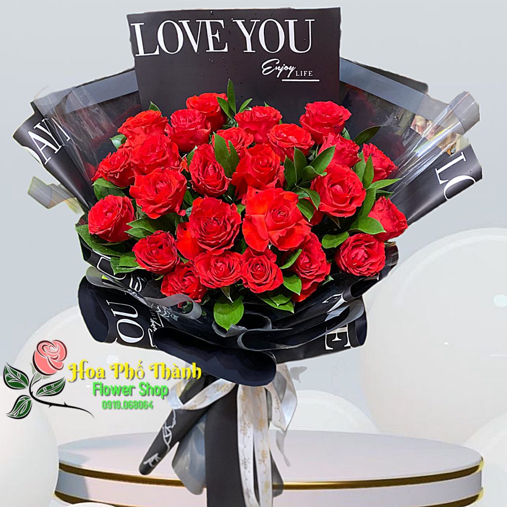 Bó Hoa - Yêu Nồng Nàn - Hoa Tươi Phố Thành-Shop Hoa Tươi Uy Tín Hàng ...