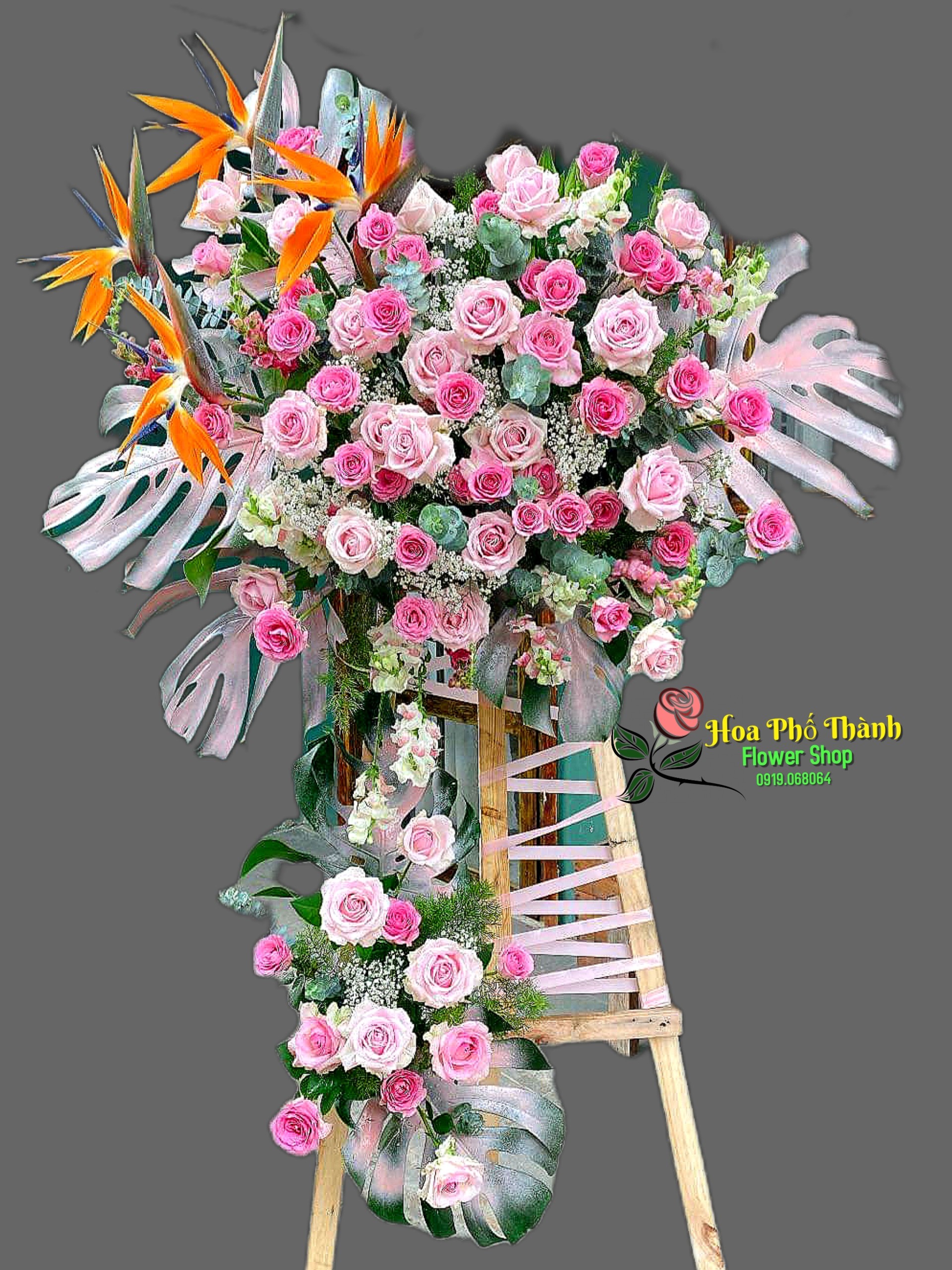Mẫu hoa mừng khai trương tại Cửa hàng Hoa tươi Phường An Hòa  Rạch Giá Kiên Giang- Shop hoa tươi Phố Thành.