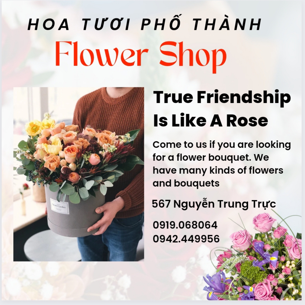 Flower shop hoa tươi Phố Thành rạch giá Kiên Giang . Giao Hoa tận nơi phương An Hòa uy tín, nhiều mẫu hoa chúc mừng đẹp phong phú và ý nghĩa.